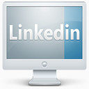 LinkedIn监控显示屏幕社会计算机个人电脑社交媒体