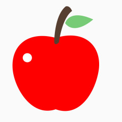 卡通手绘插画红苹果