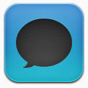 Message black blue Icon