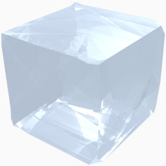 晶体立方体创业板宝石珍贵的盐透明度透明自由水晶图标