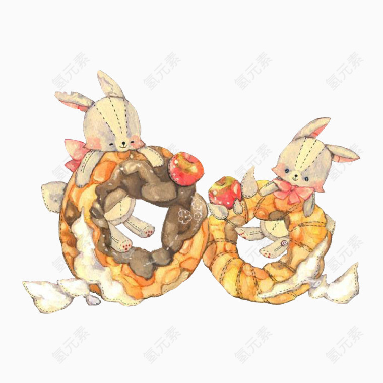 兔子与甜甜圈