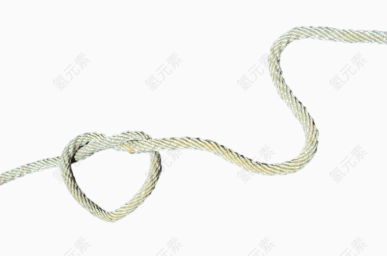 绳子编成的桃心图案