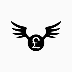 长翅膀的英镑货币图标