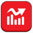 股票红iphoneipad图标