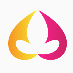 精美五彩心形logo