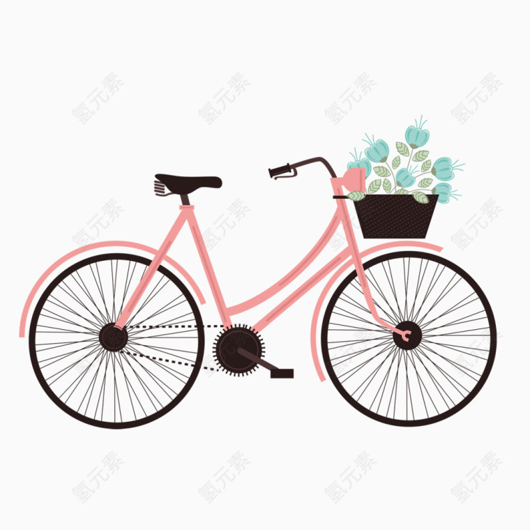 粉色粉色自行车