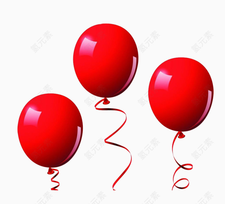 节日红色气球