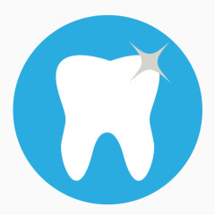 清洁牙科牙医齿牙蓝图标