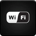 WiFi黑色应用程序图标