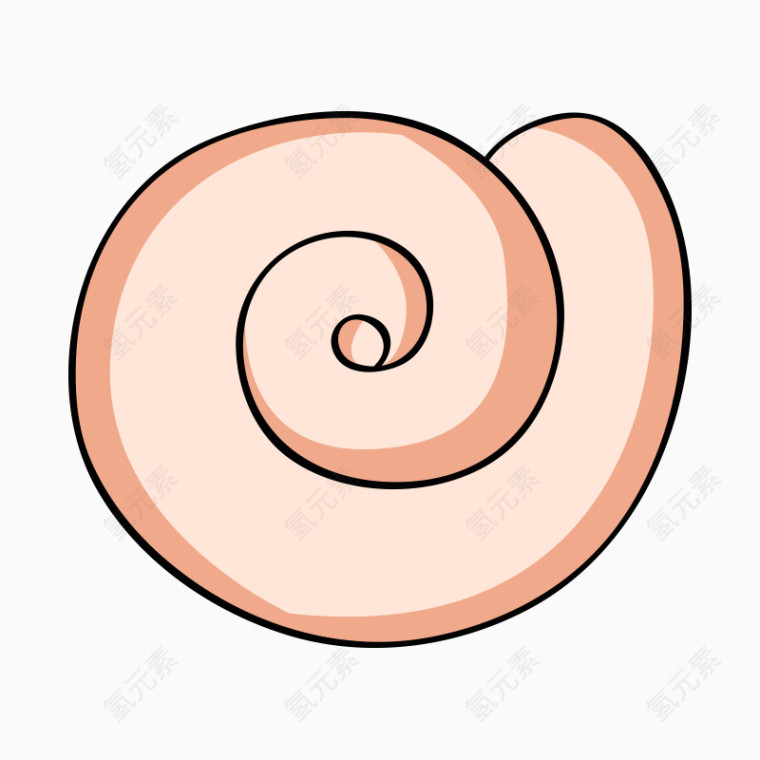 卡通蜗牛壳
