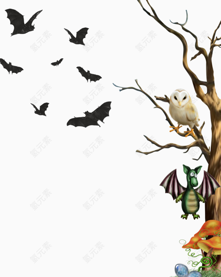 树上的猫头鹰