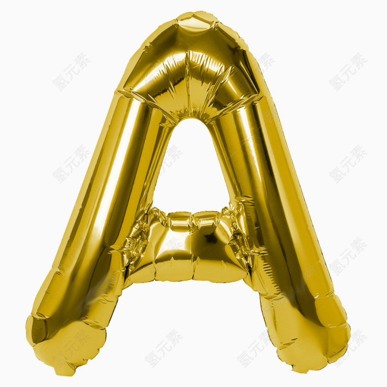 金色气球字母