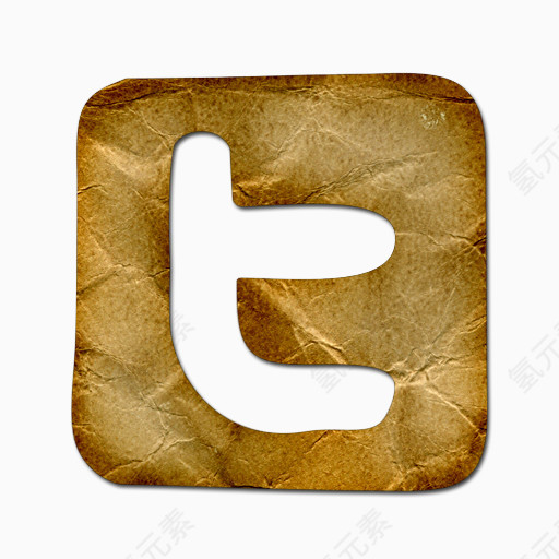推特标志广场社会网络社会锡皱皱的纸