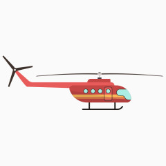 卡通各类直升飞机