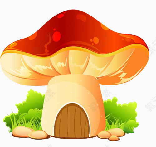 卡通小蘑菇屋