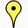 黄色的点google-map-pin-icons