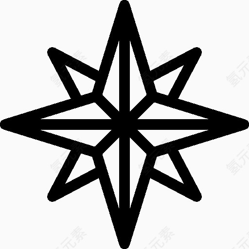 Maps Wind Rose Icon