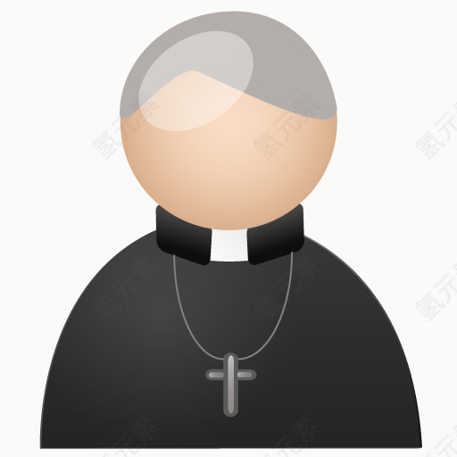 牧师灰色Religion-People-icons