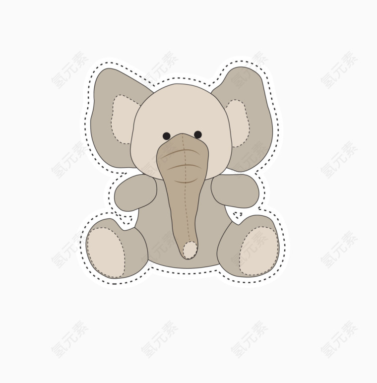 大象贴纸