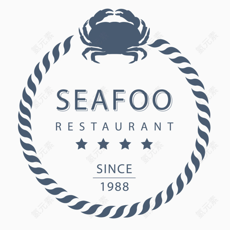 海鲜餐厅装饰图标