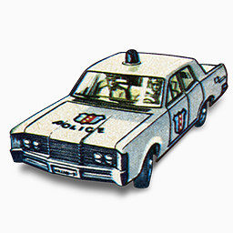 警察车1960 -火柴盒汽车图标