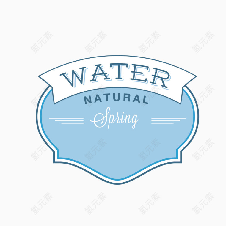 卡通保护水资源主题标签