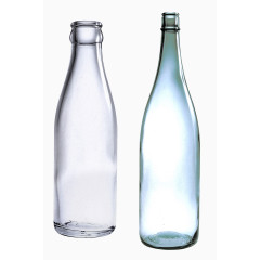 空白透明玻璃瓶