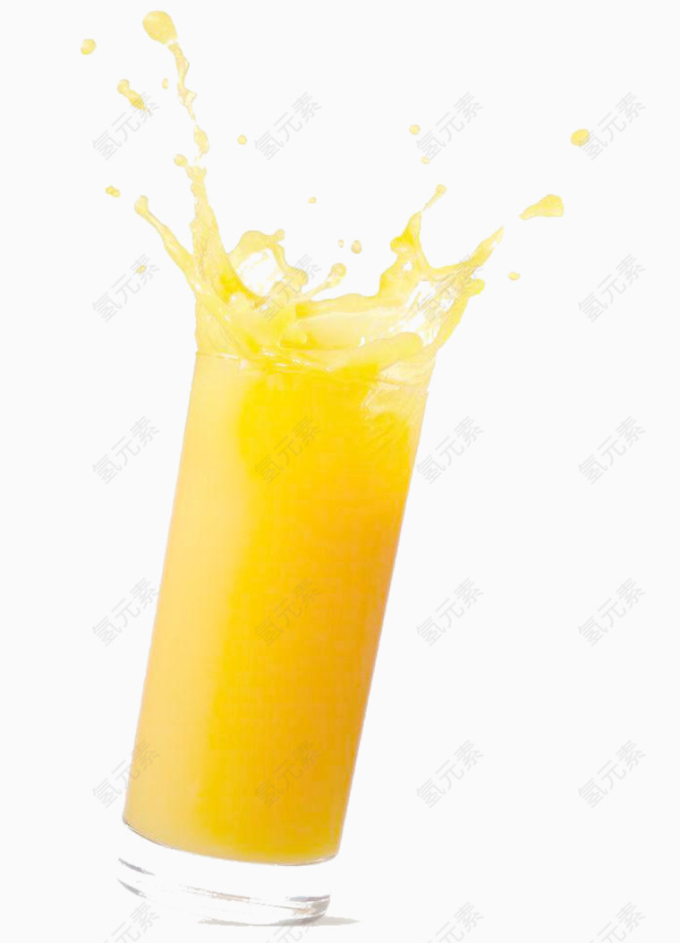 溅起的橙汁图片素材