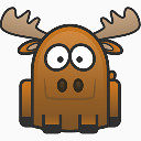 驼鹿动物动物图标