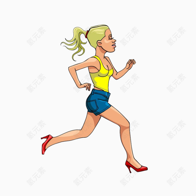 女人跑步场景