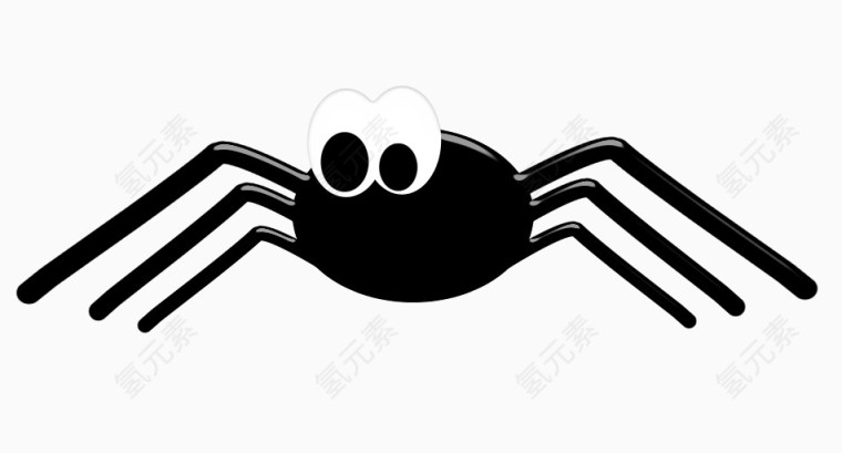 蜘蛛手绘黑色
