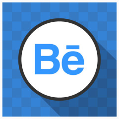 behance公司Flato-social-media-icons