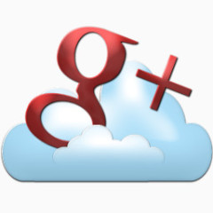 谷歌+cloud-social-icons