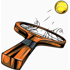 木质网球拍