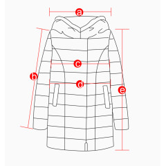 外套服装线稿衣服测量简笔画线条