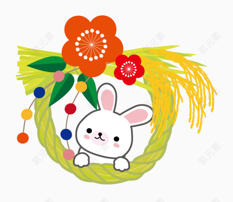 韩式清新小兔子