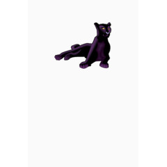 手绘紫猫
