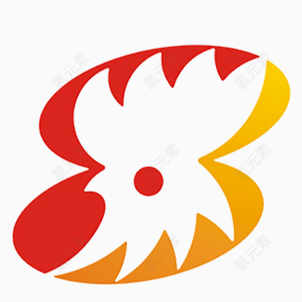 鸡彩色矢量图标元素logo