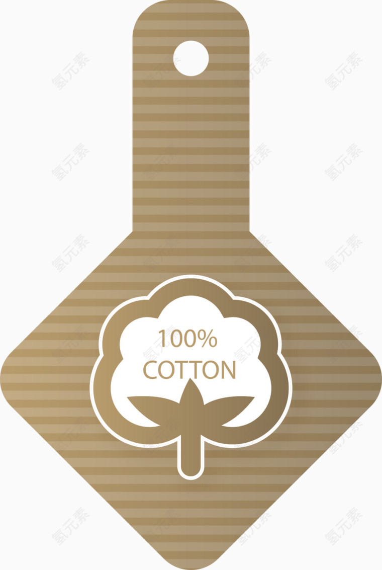 纯棉棉花图标标签png