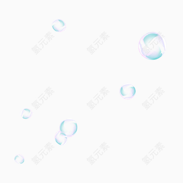 五彩漂浮水泡