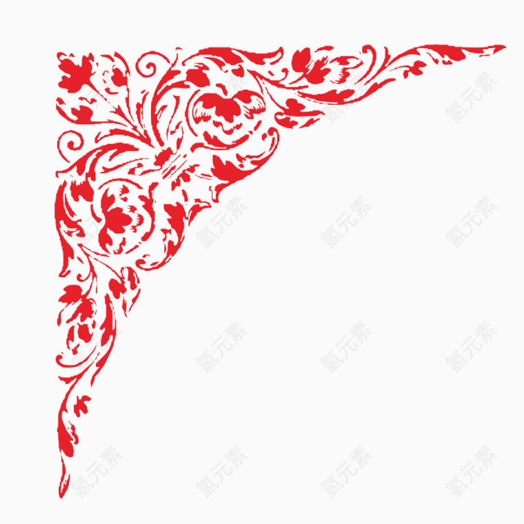 中国风古典花纹边框角花