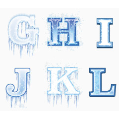 冰冻字母G-L