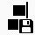 对齐垂直正确的软盘Simple-Black-iPhoneMini-icons