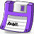 软盘紫色保存兔XP