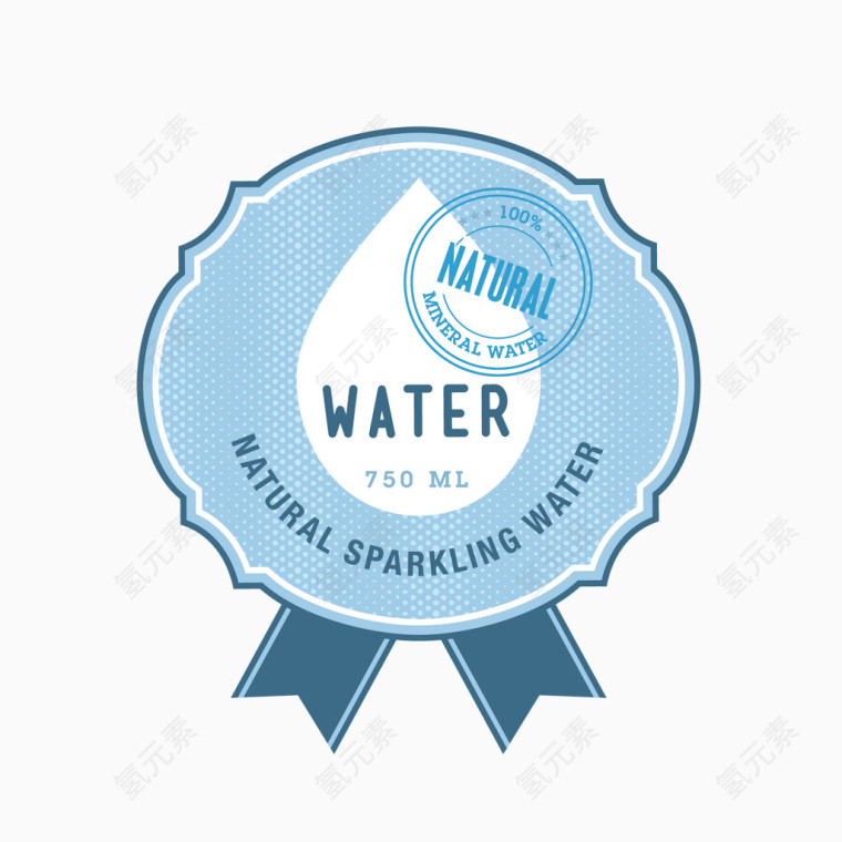 卡通保护水资源主题标签