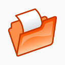文件夹红色的开放tulliana-filesystems-icons