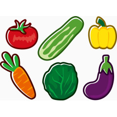 矢量图蔬菜水果