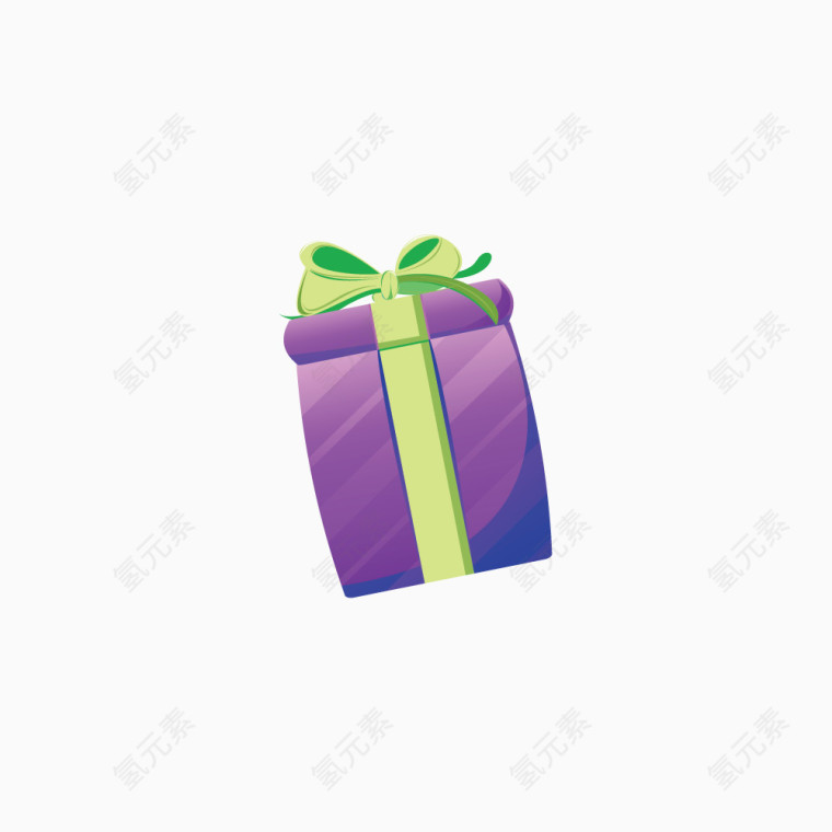 紫色节日礼物盒子免扣素材