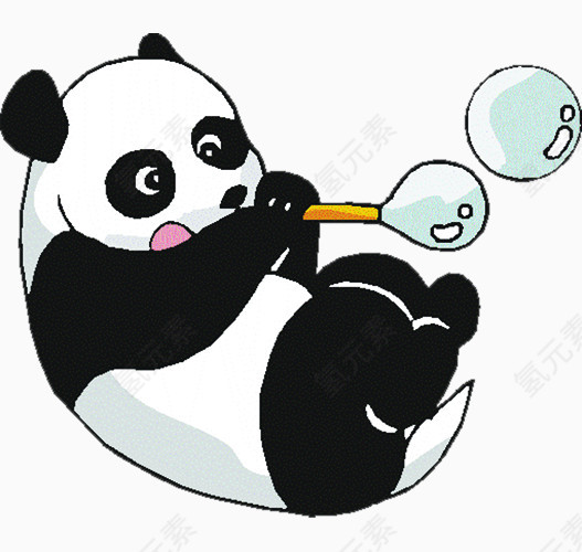 创意手绘可爱卡通熊猫