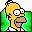 Simpsons Folder Green Homer folder Icon